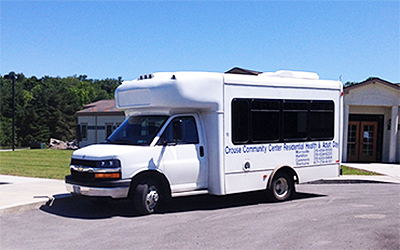 Adult Day Health near Morrisville NY image of Crouse Community Center Van from Crouse Community Center